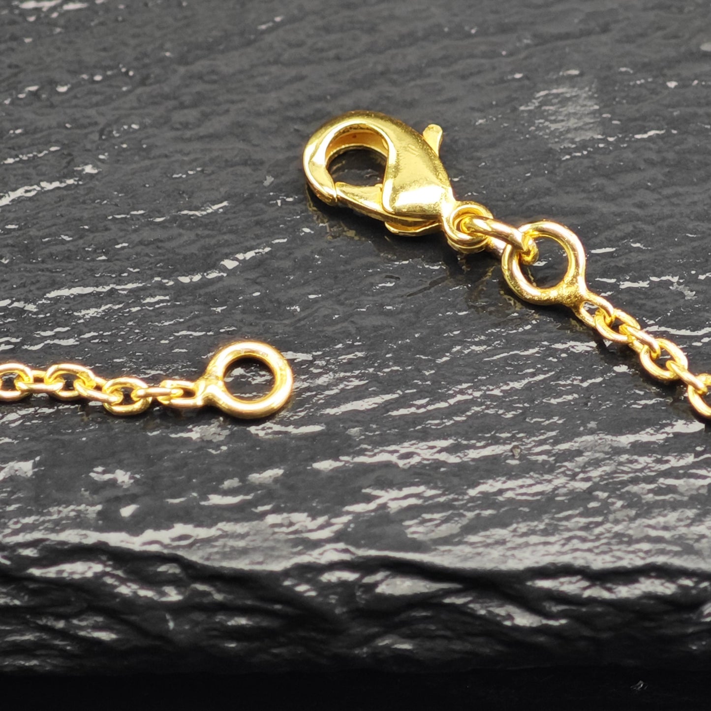 Gold Plated Link Chain Sterling Silver Necklace N2759
