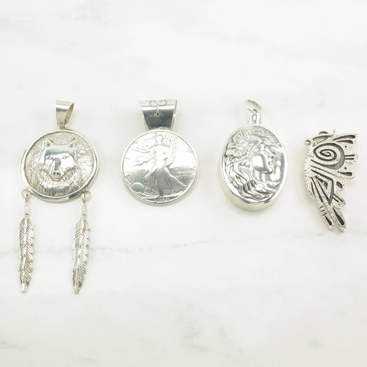 Vintage Southwest Choice Of Southwest Sterling Silver Pendant