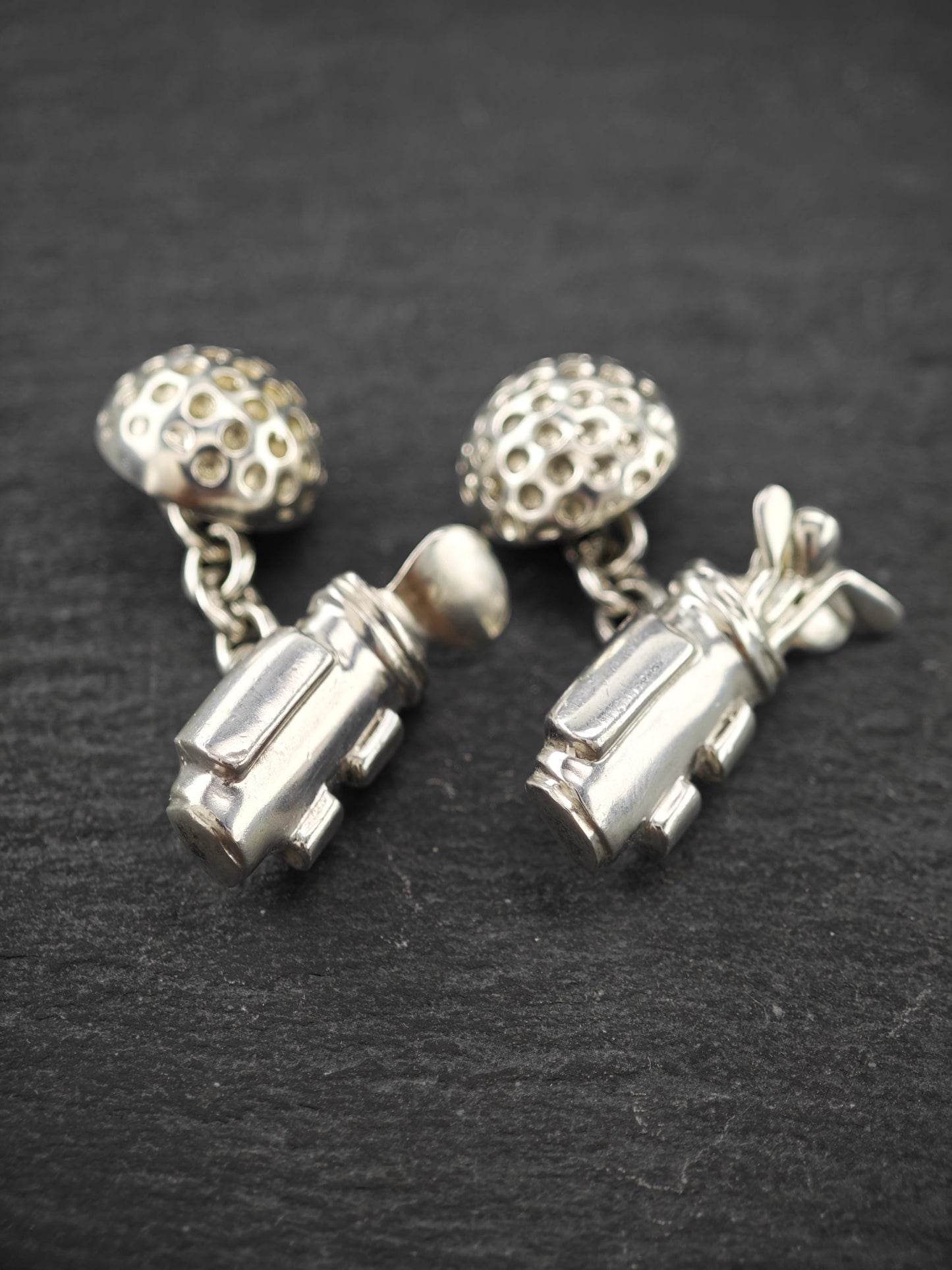 Vintage Links of London Golf Club Cufflinks Sterling Silver