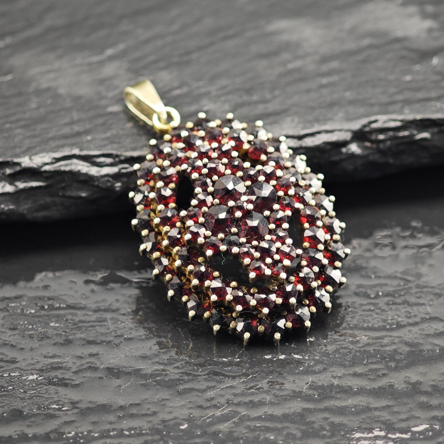 Choice of Bohemian Garnet Gold Filled or Sterling Silver Pendants P3041