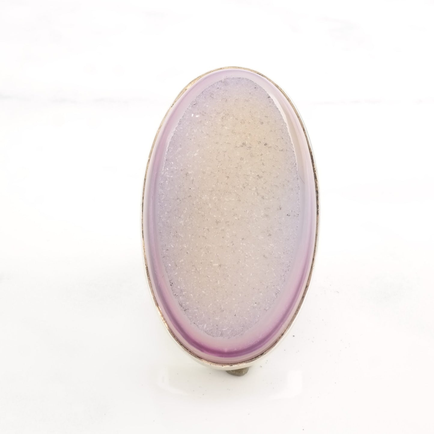 AKR Silver Ring Druzy Size 8