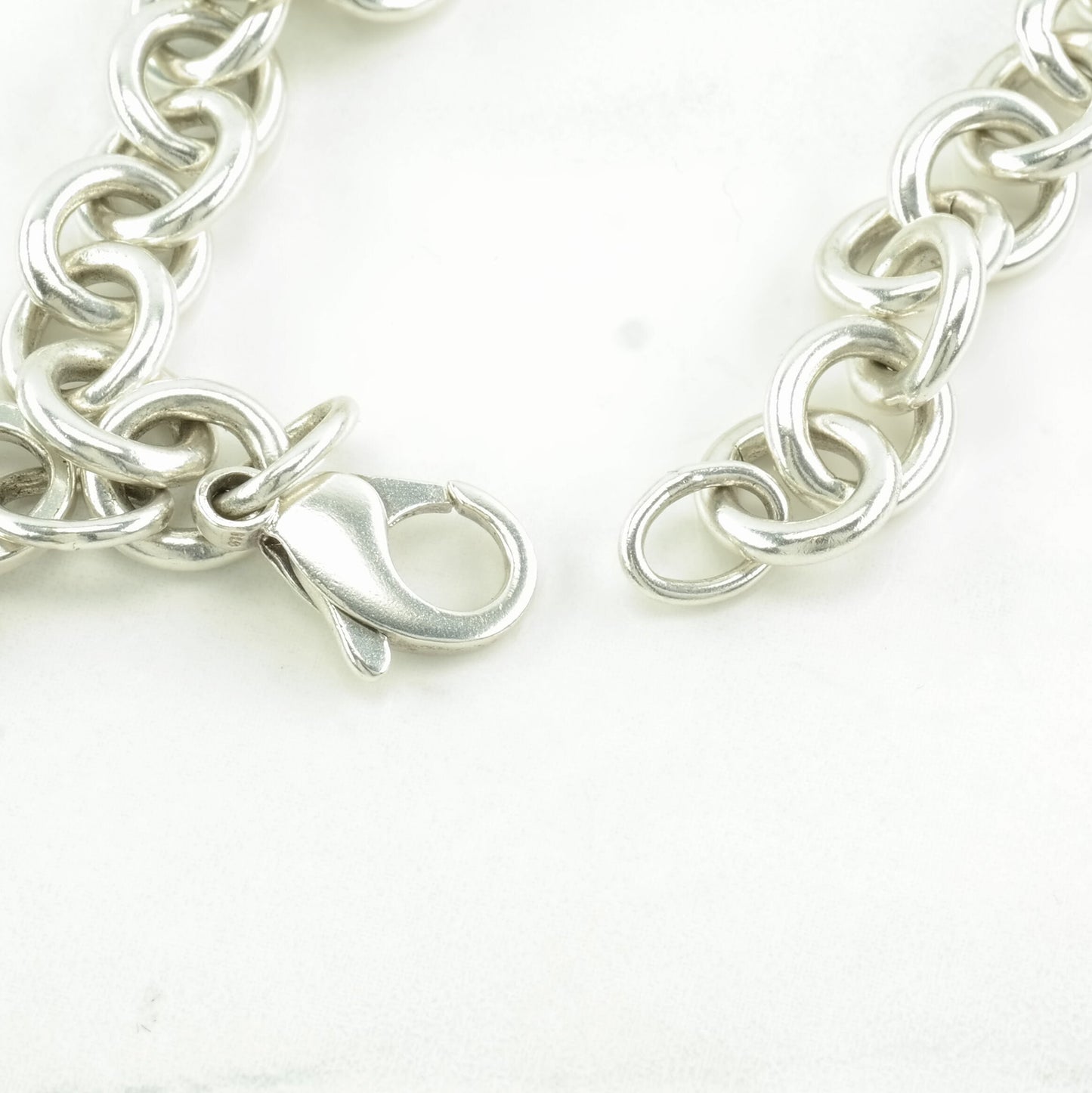 Tiffany & Co. Sterling Silver Link Bracelet Heart