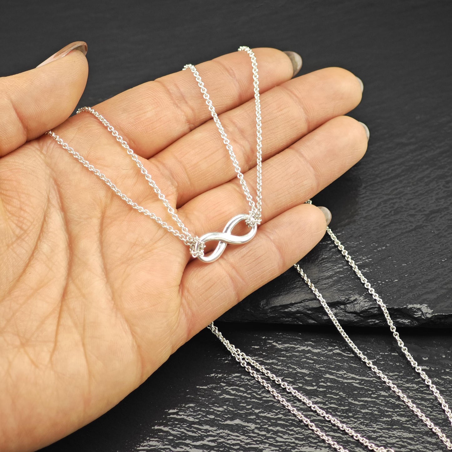 Vintage Tiffany & Co. Sterling Silver Infinity Symbol Necklace