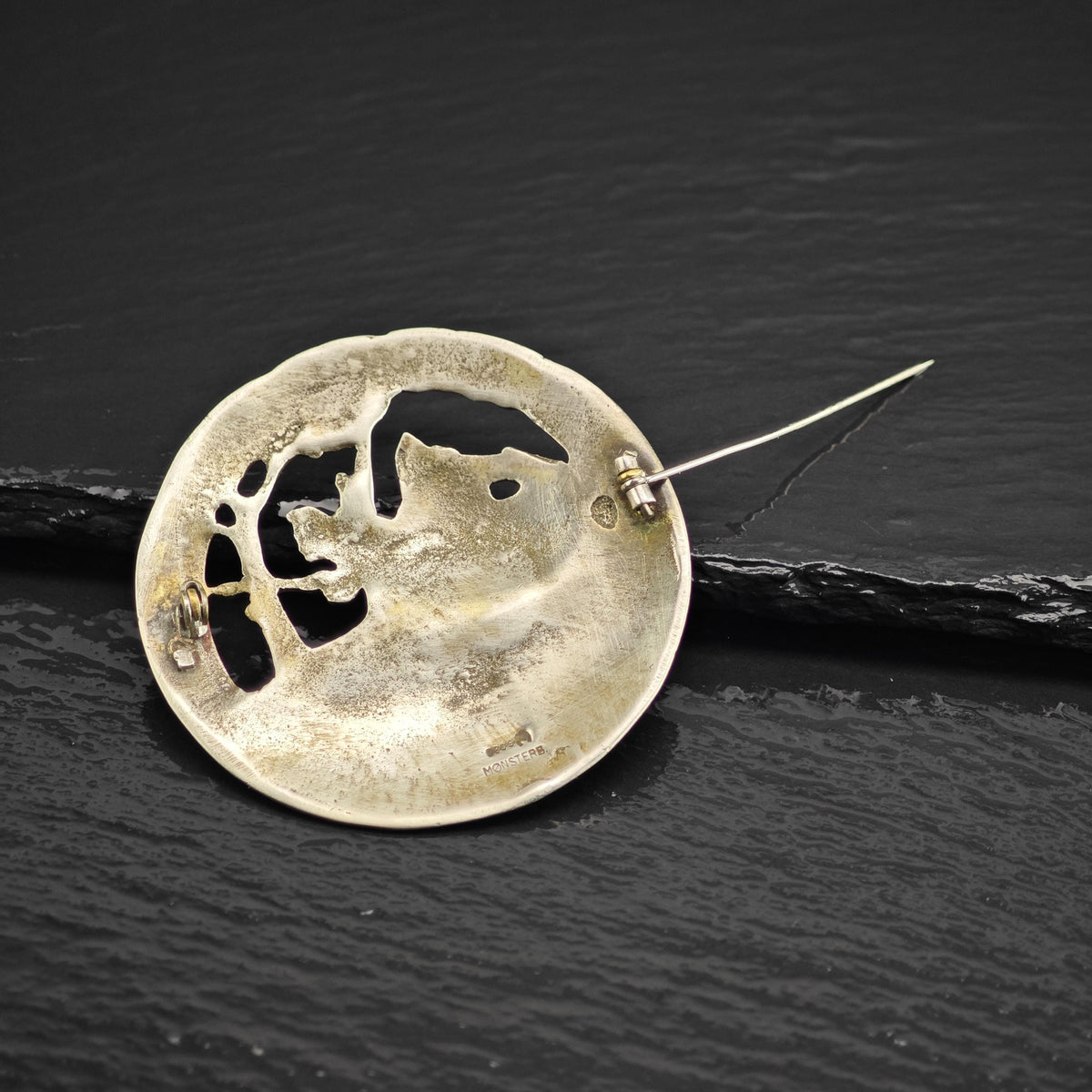Viking Warrior Silver 830 Brooch Sterling Silver B2240