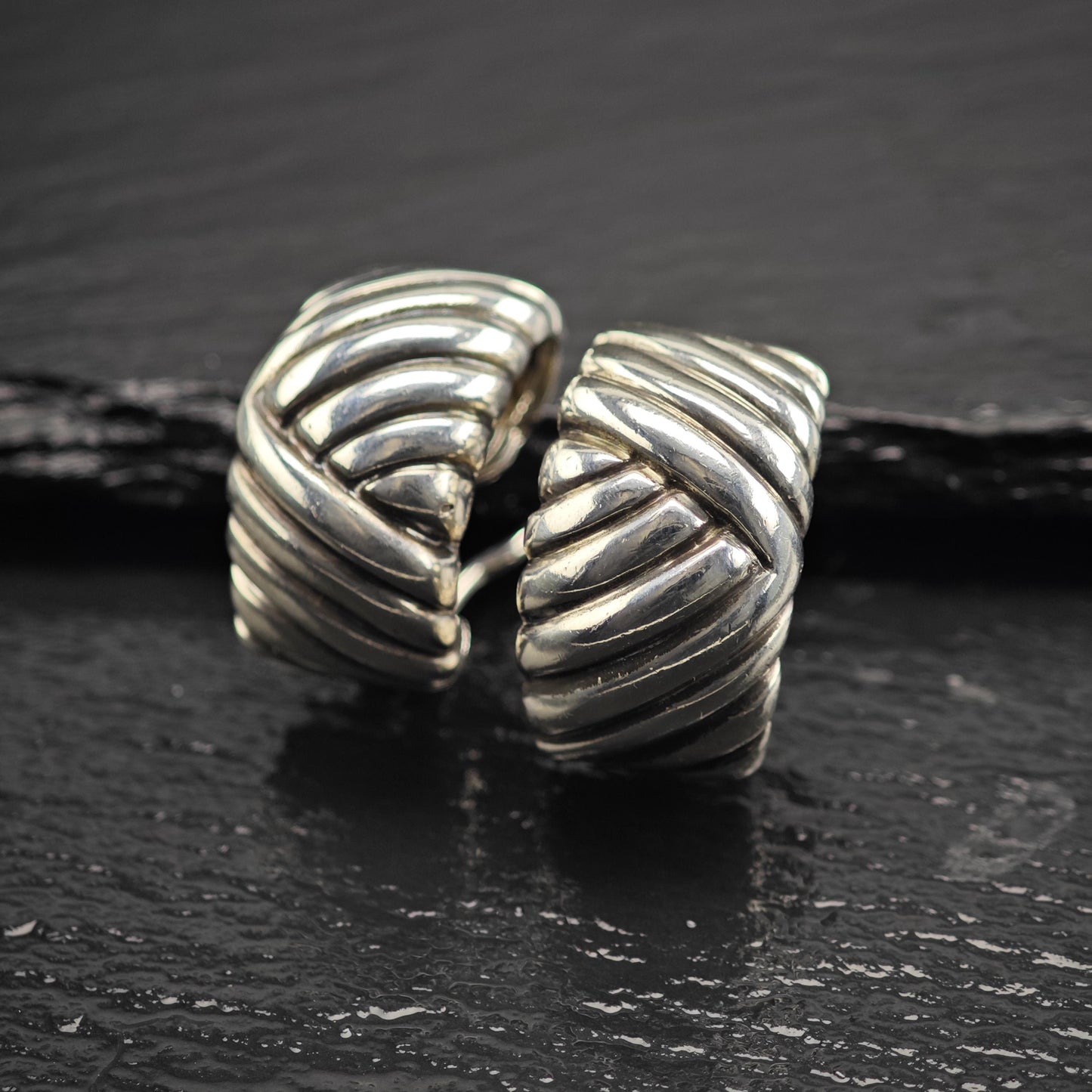 Black, Starr & Frost Clip On Sterling Silver Earrings ER3175