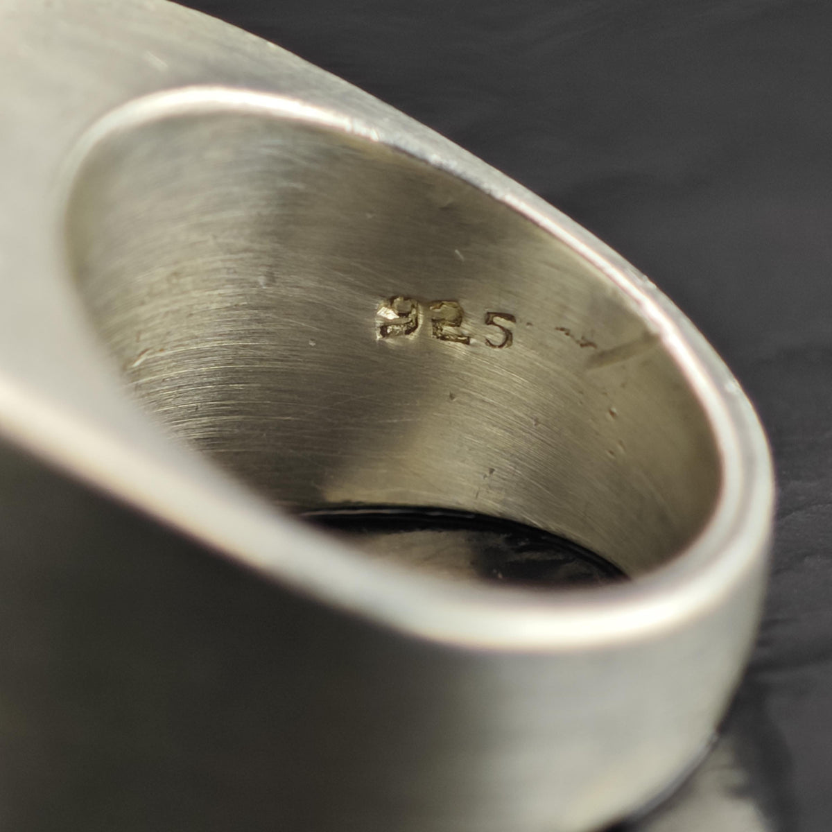 Heavy Abstract Sterling Silver Ring Sz 6 R6872