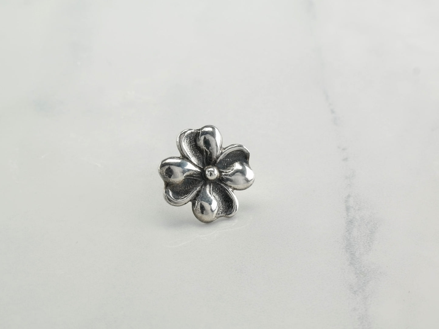 Sterling Silver Clover Pin Fir. Munksgaard PIN001