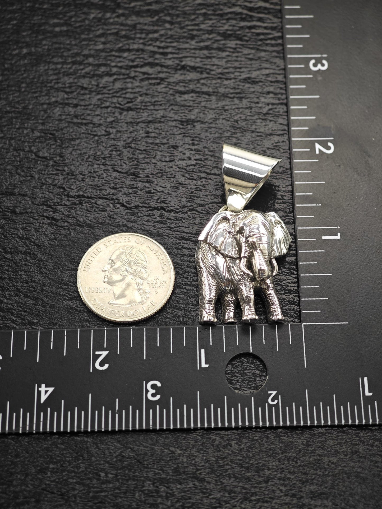 Carol Felley Elephant Pendant Sterling Silver P2713