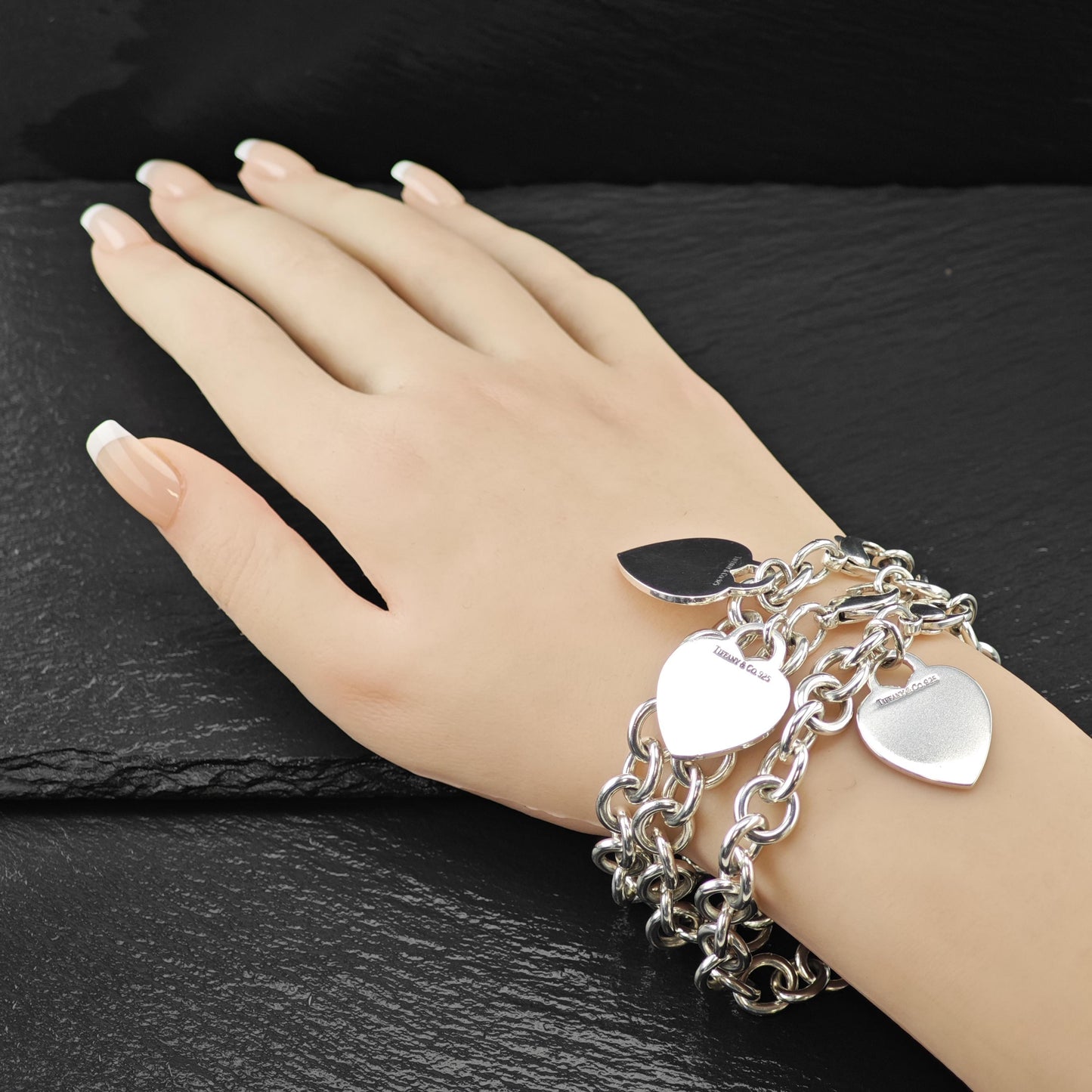 Choice of Tiffany Curb Link Tag Bracelets, Sterling Silver