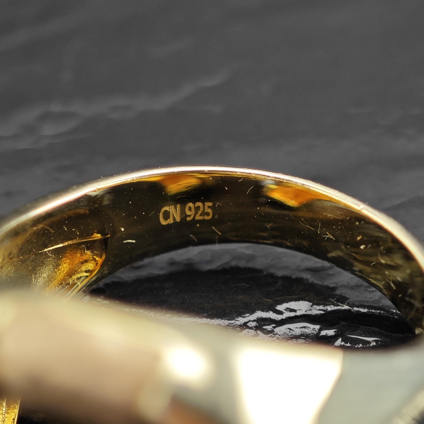 Large Eagle Gold Plated Sterling Silver Ring Sz 11 R6722