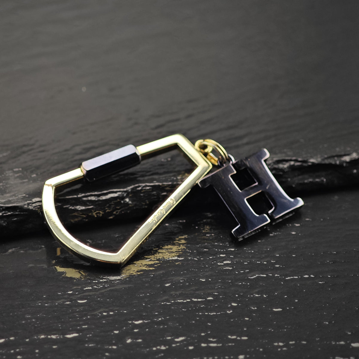 Vintage Pierre Cardin Keychain Initial H Twist Lock MISC0427