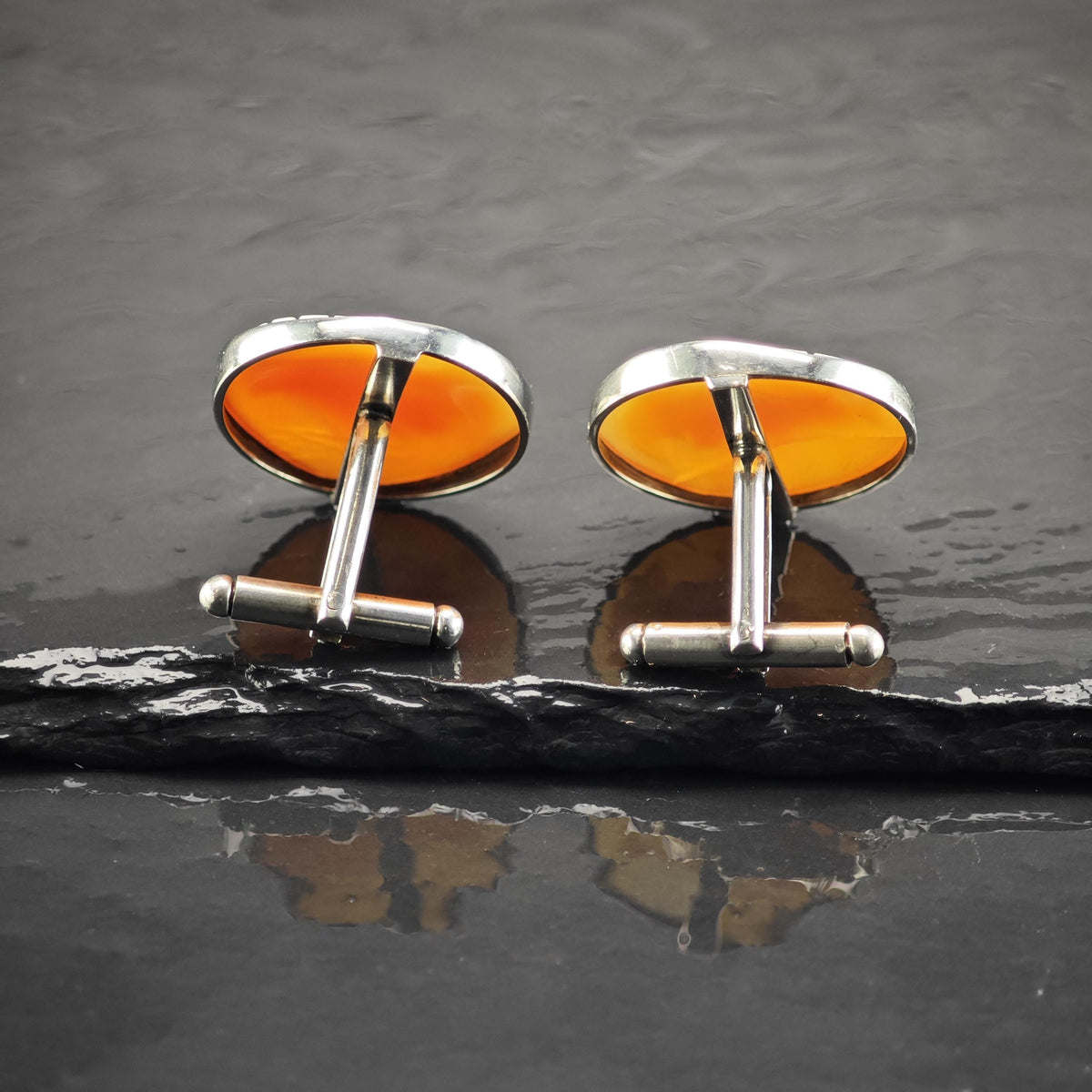 Trojan/Spartan Cameo Circle Sterling Silver Cufflinks MISC0433