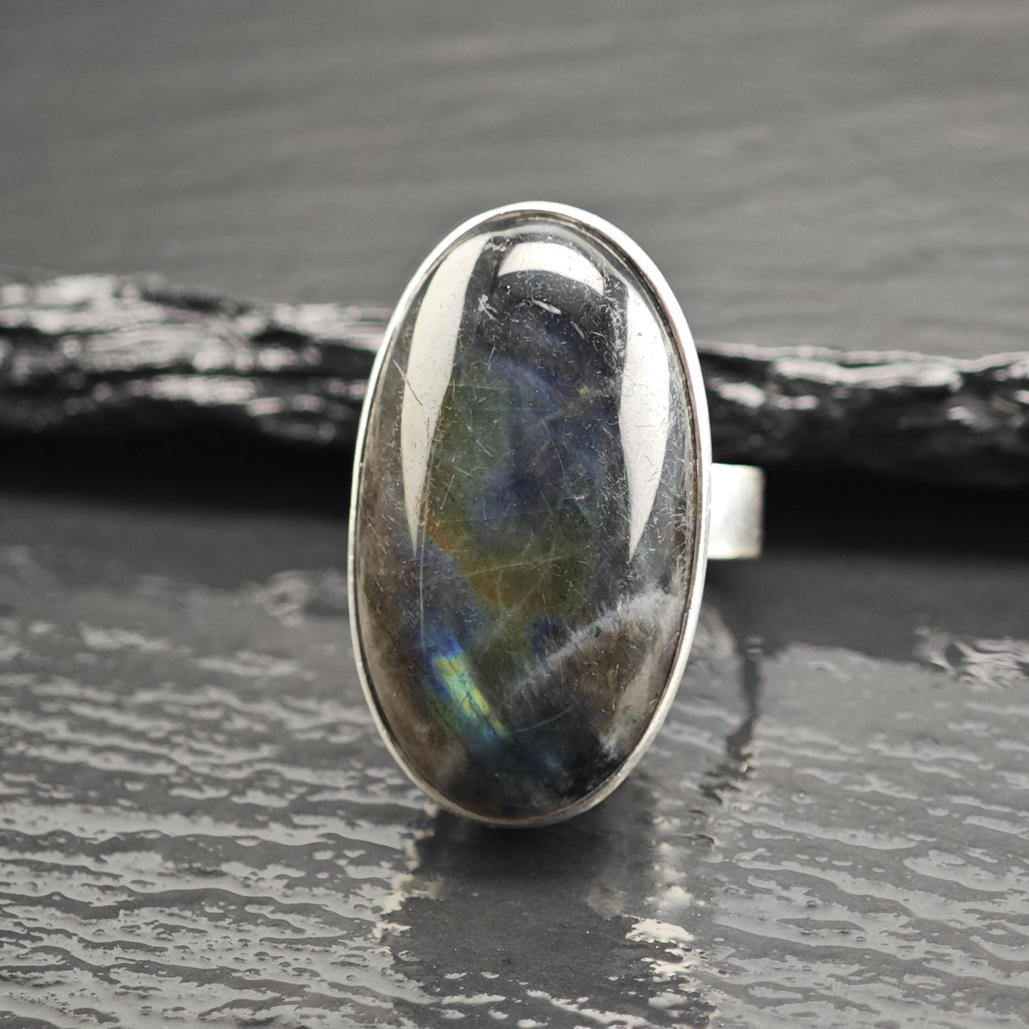 Swedish Labradorite Sterling Silver Ring Sz 5 R6697