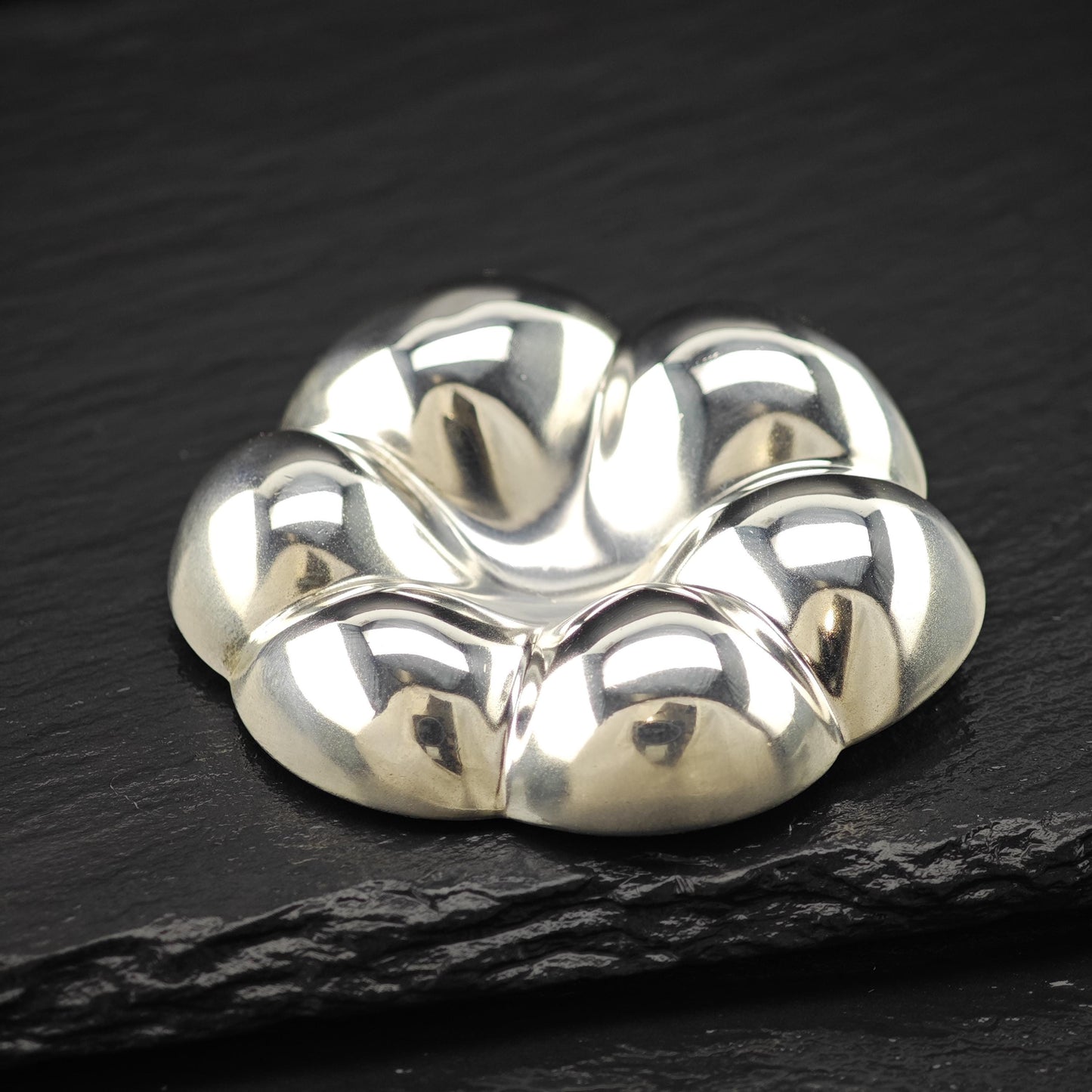 Vintage Jondell Sterling Silver Brooch Large, Flower