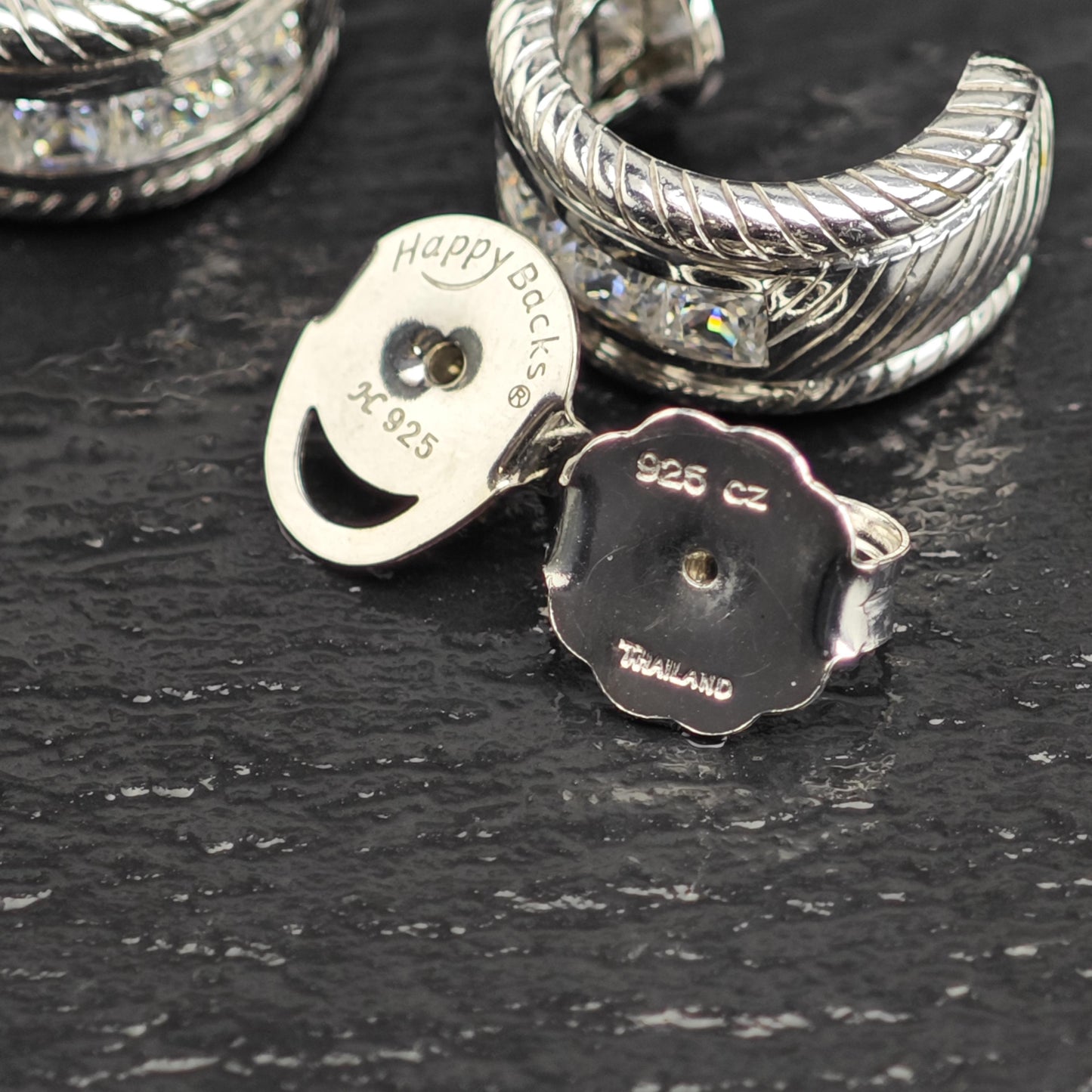 Choice of Judith Ripka Stud/Omega Back Sterling Silver Earrings ER3168