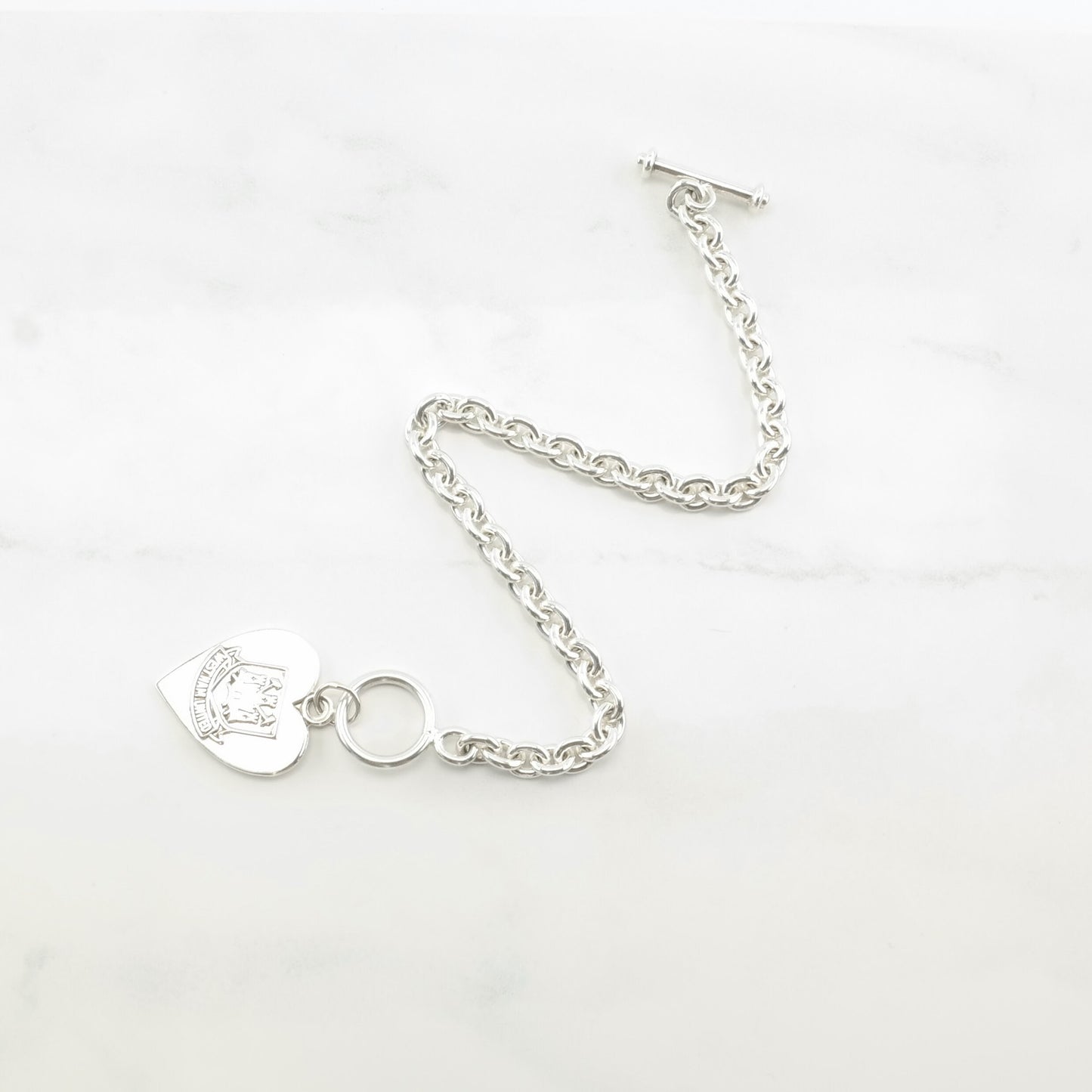 Soccer Sterling Silver Link Bracelet