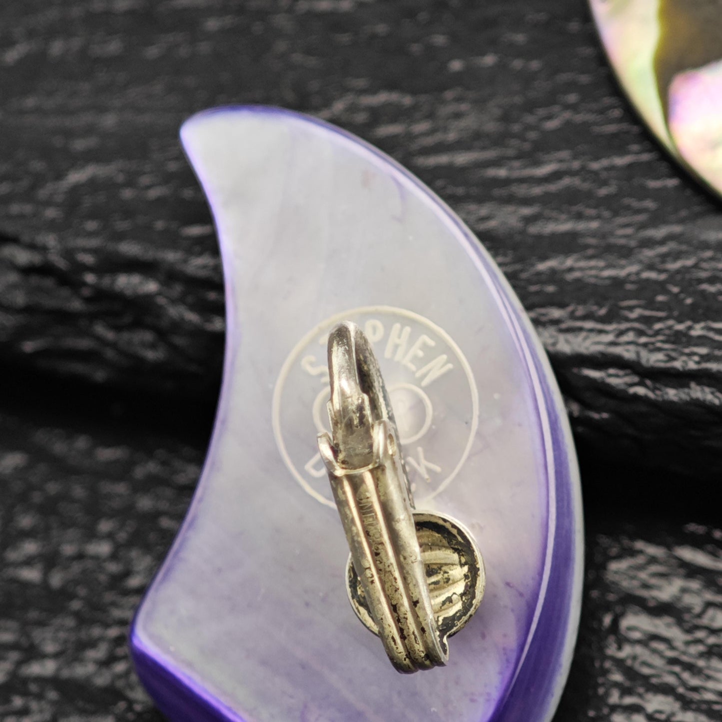Stephen Dweck Abalone Shell Clip On/Dangle Sterling Silver Earrings ER3191