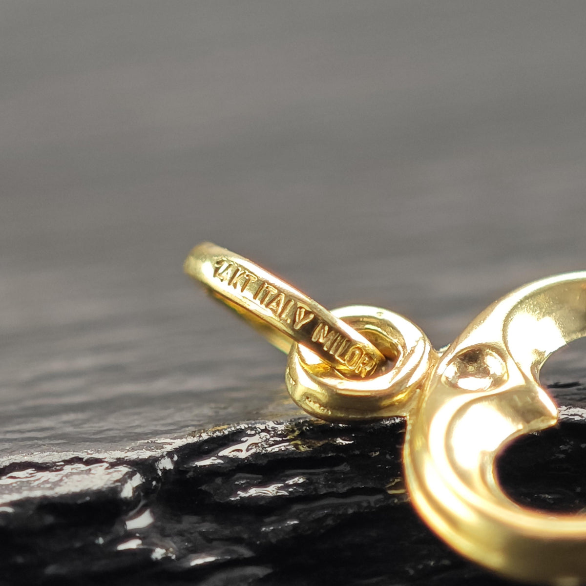 14K Gold-Filled Italy Milor Key Pendant P3158