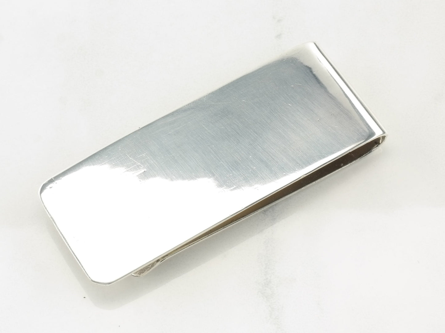 Vintage Tiffany & Co Money Clip On Engraving Sterling Silver Pendant