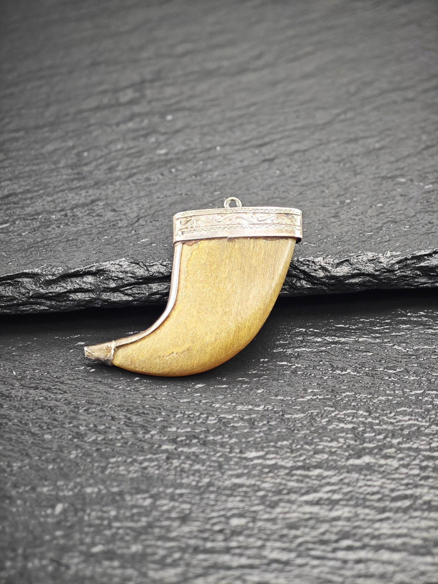 Antique Tribal Pendant Sterling Silver P2729