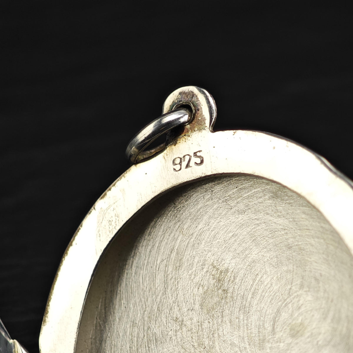 Art Nouveau Style Sterling Silver Locket Pendant P3093