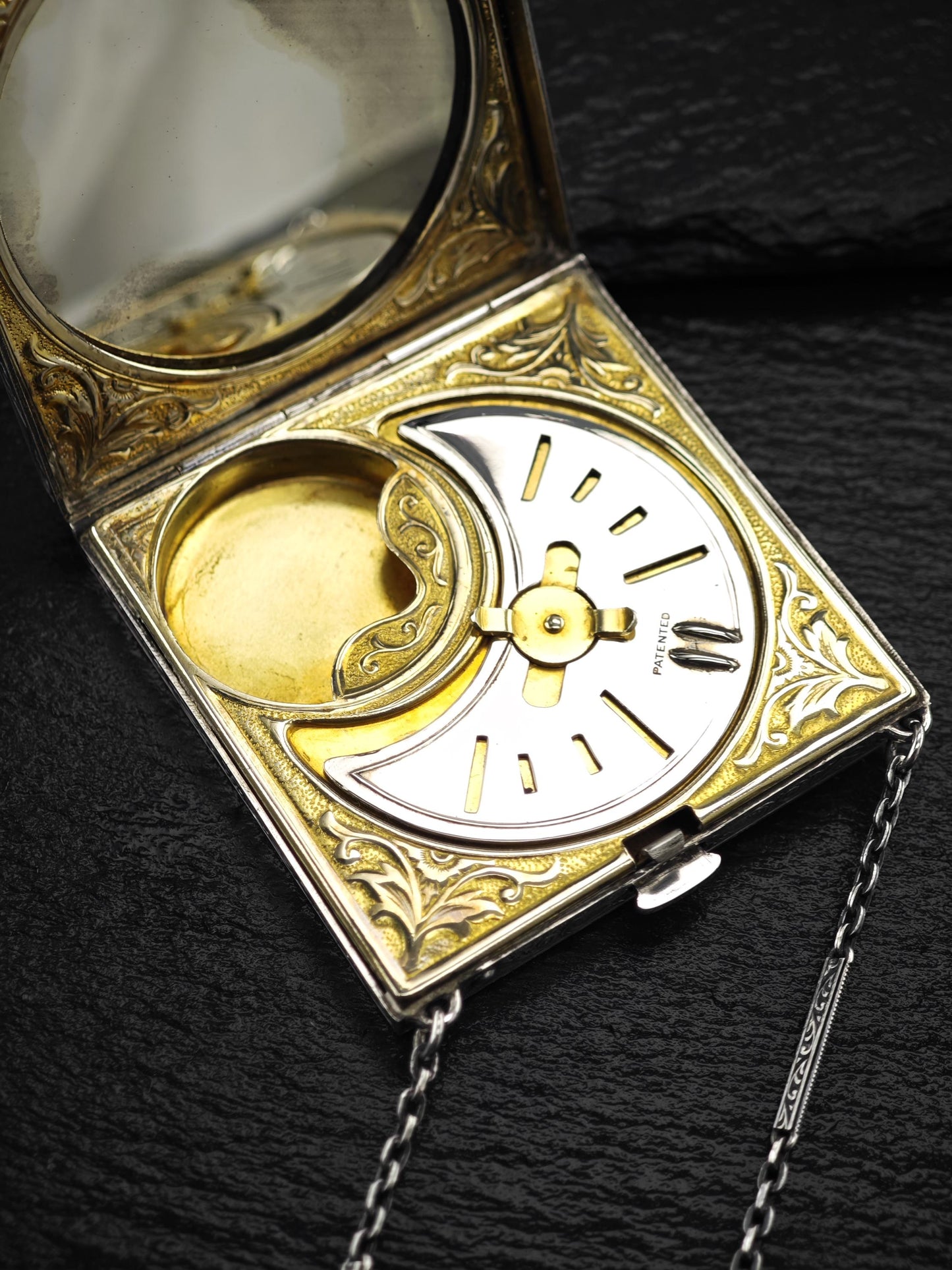 Antique Enamel, Vanity Compact Sterling Silver MISC0310