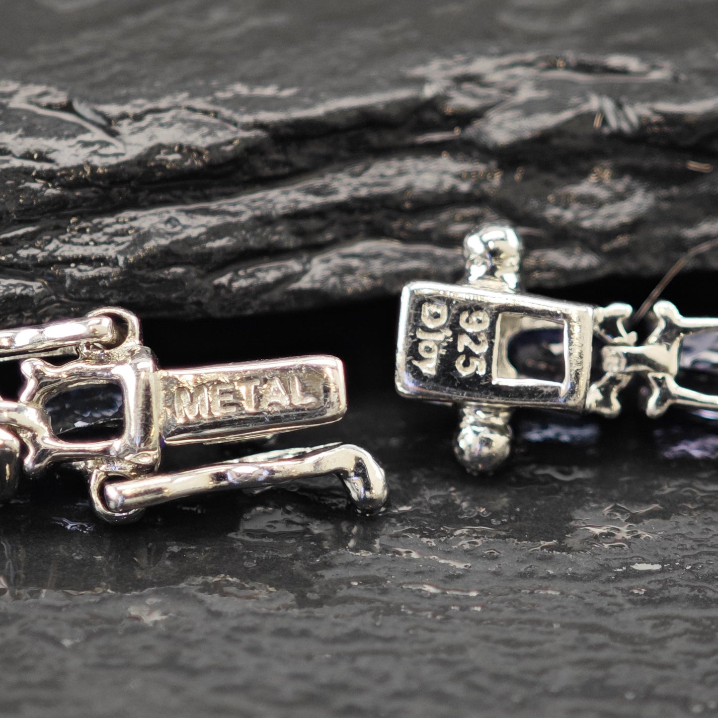 Choice of Tanzanite Line Bracelets Sterling Silver