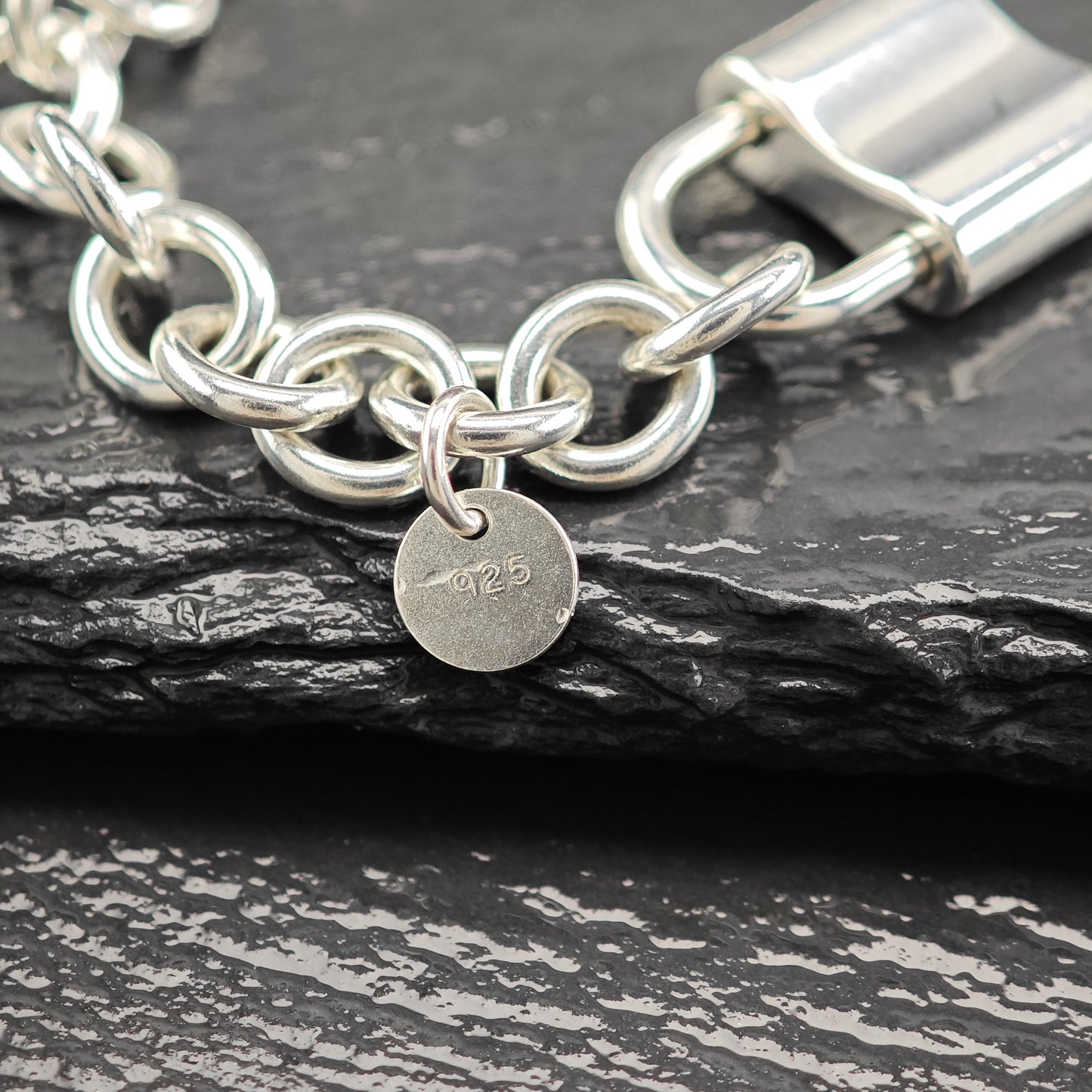 Tiffany 1837 Padlock Curb Link Bracelet Sterling Silver