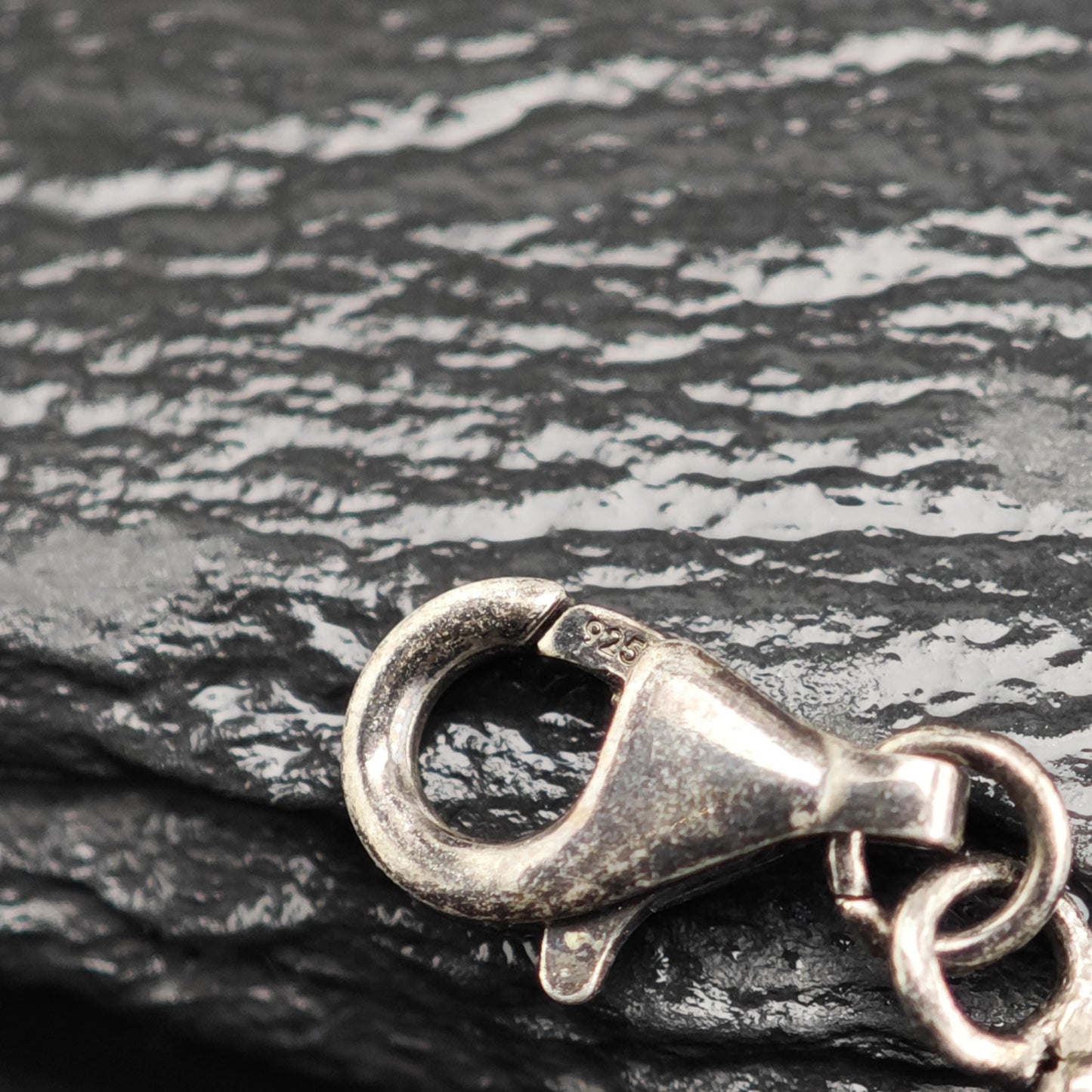 Black Oxidized Ball Chain Sterling Silver Necklace N2765