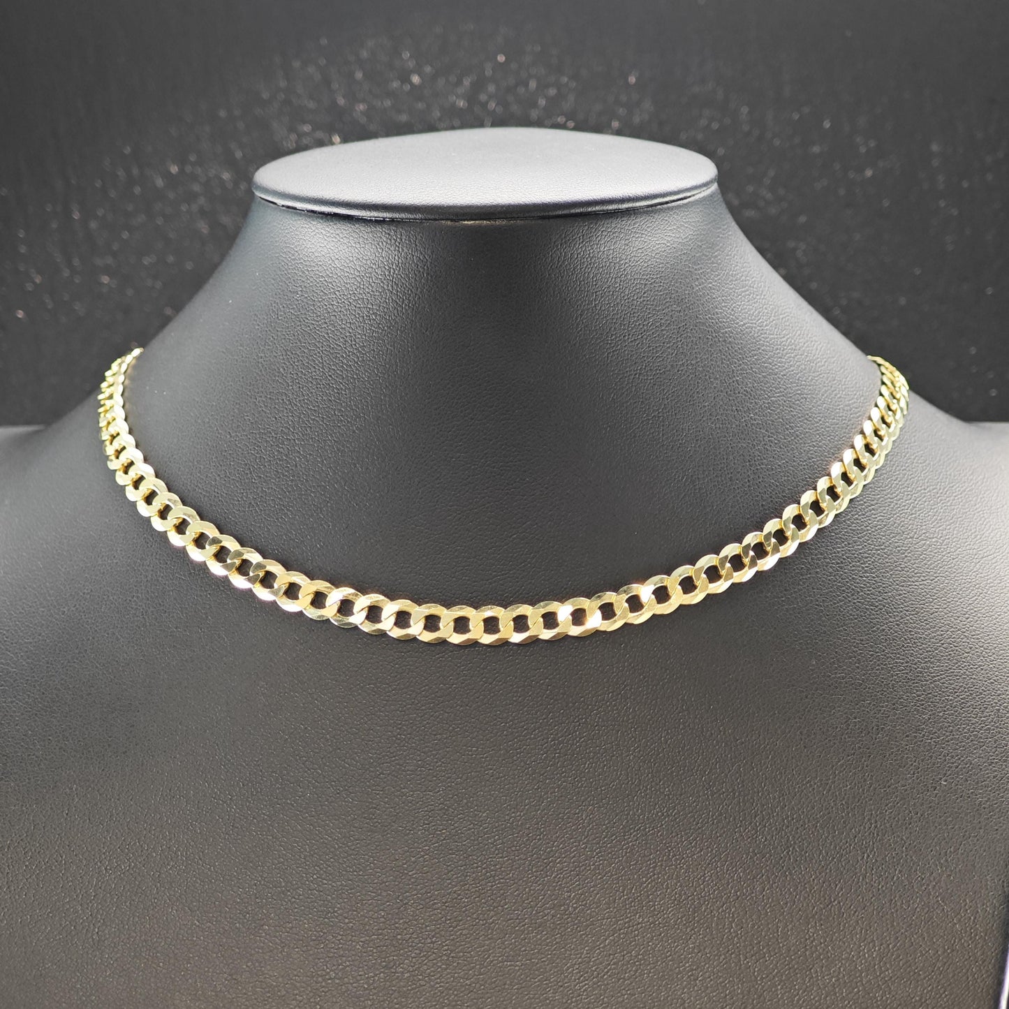 Sterling Silver Gold Plated 6mm Cuban Chain Necklace 22" N2655
