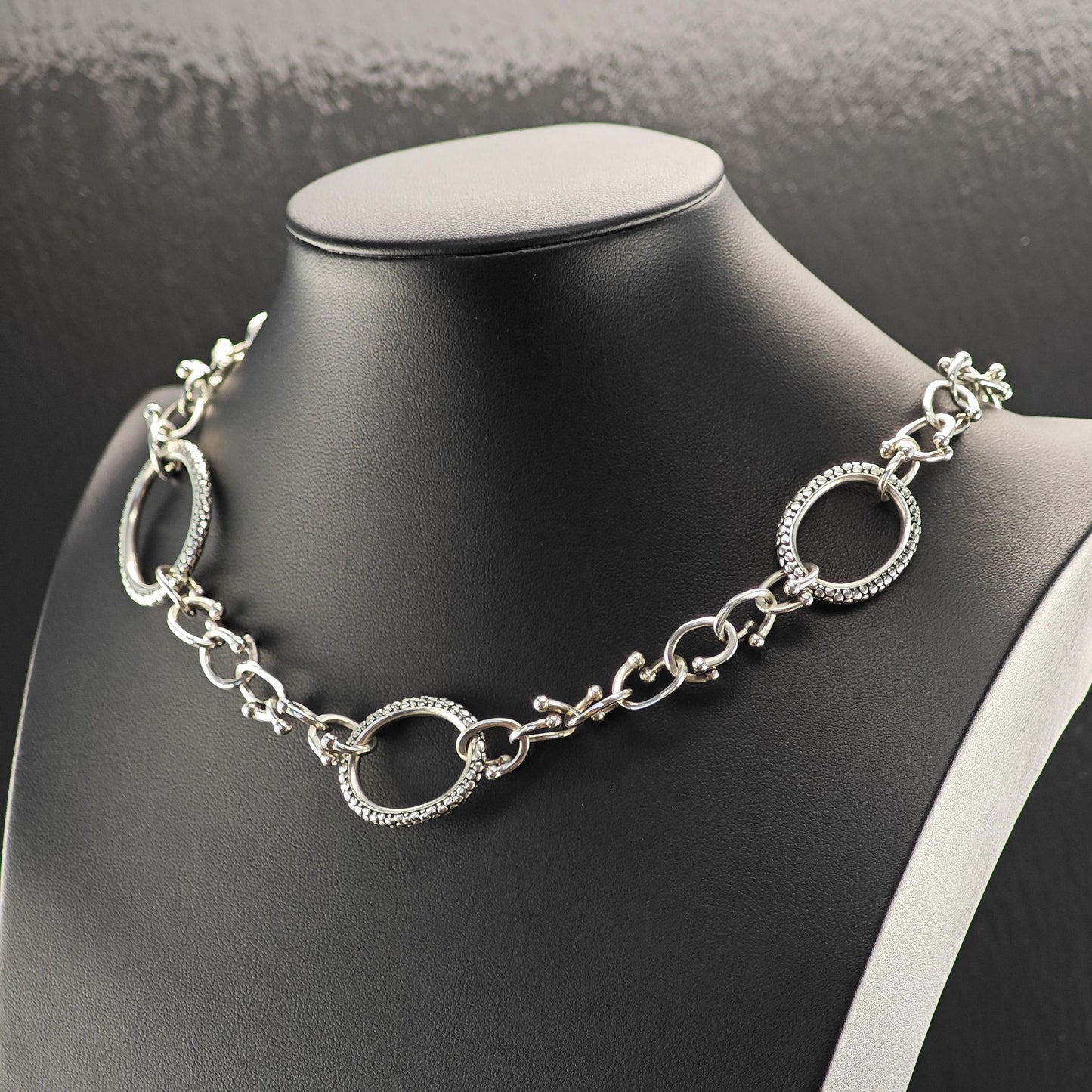 Vintage Michael Dawkins Sterling Silver Abstract Necklace - Unique Artisan Jewelry