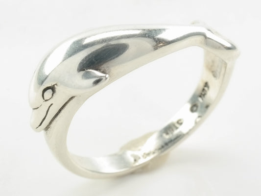 Kabana Ring Dolphin Sterling Silver Size 7