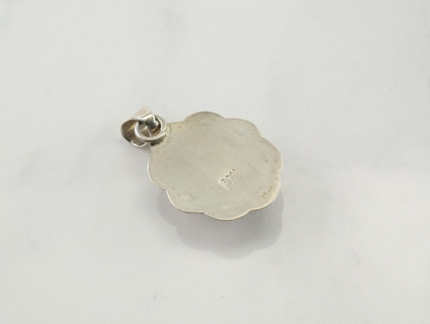 Vintage Charoite Sterling Silver Pendant