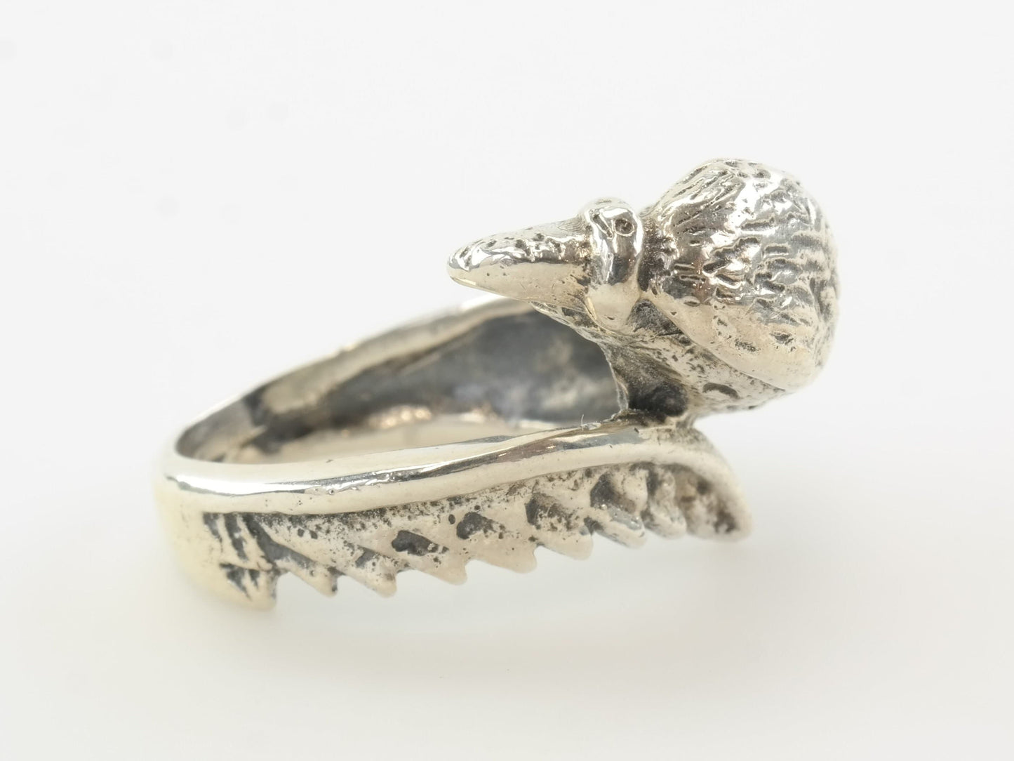 Vintage Sterling Silver Ring Griffin, Eagle Bird, Biker Size 6