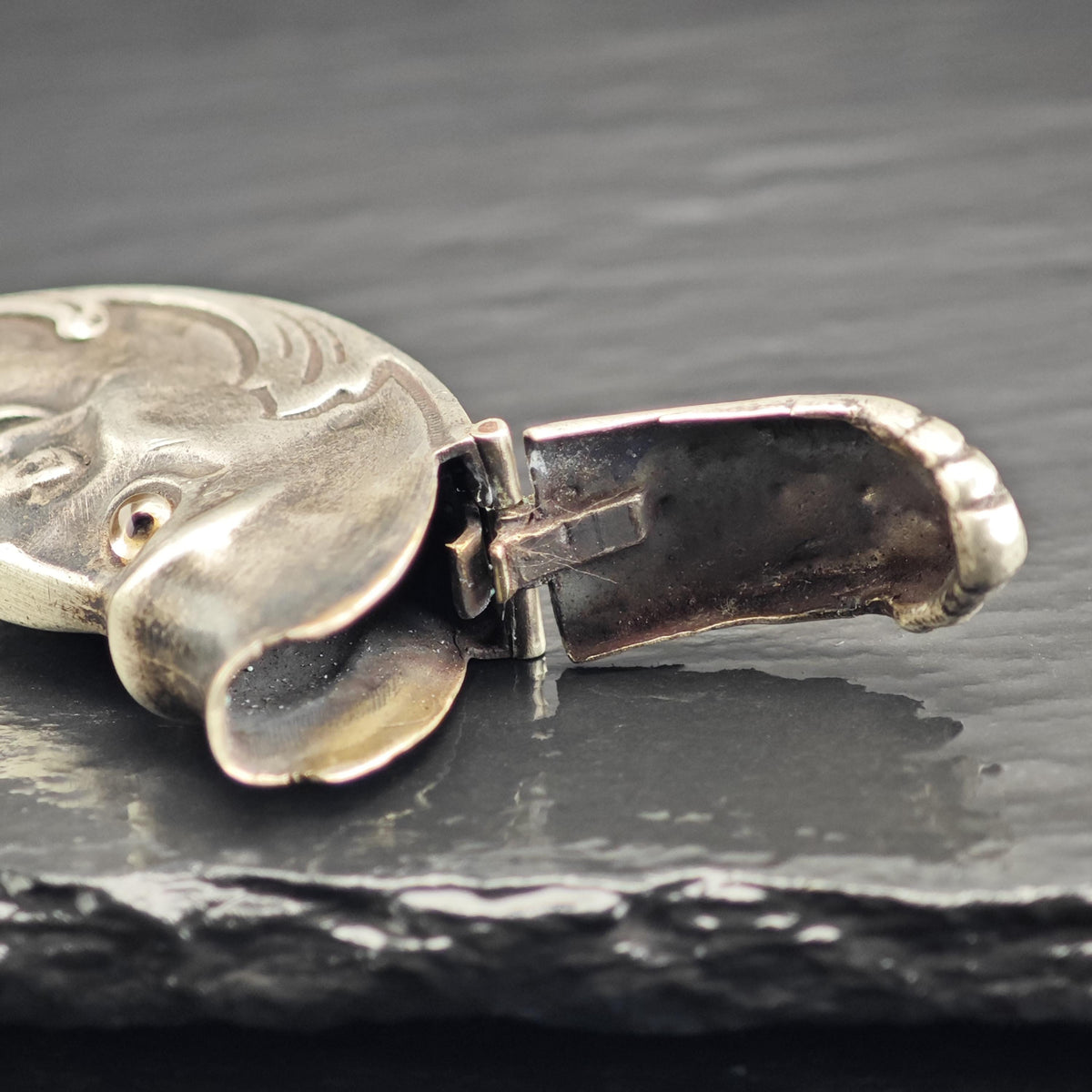 David Bowles Moon Face Match Case Sterling Silver MISC0401
