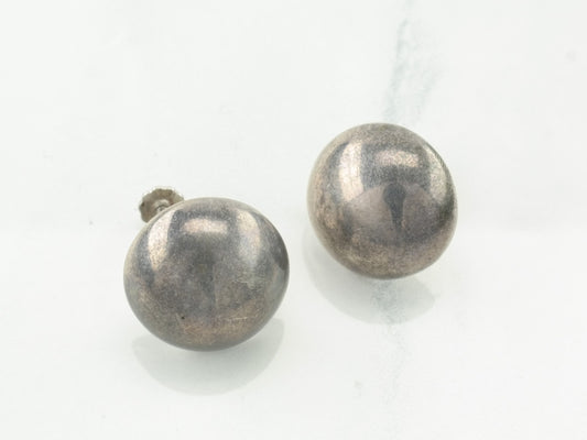 Kalo Sterling Silver Dome Screwback Earrings