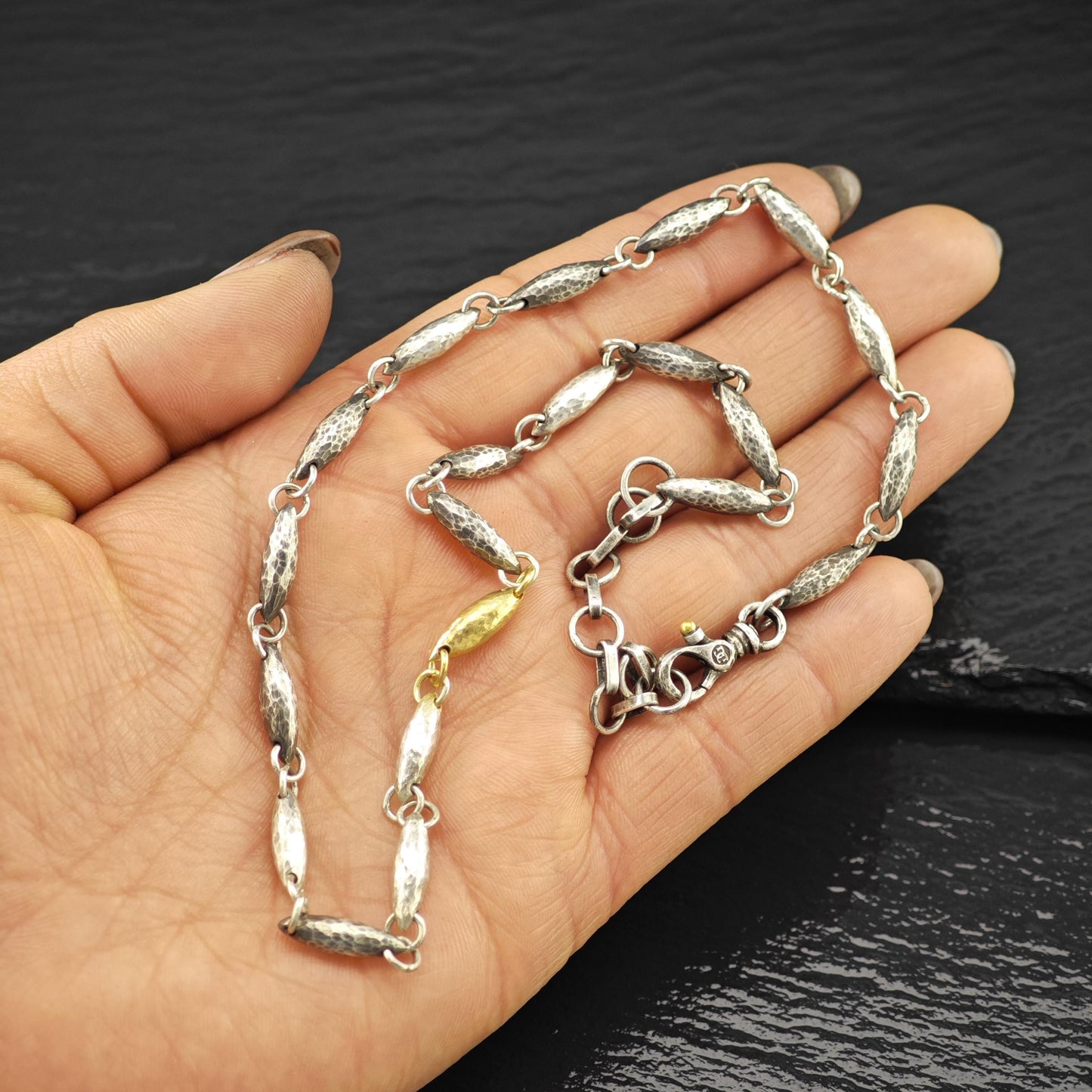 Gurhan, Orb Sterling Silver Gold 24k Gold Gilded Accent Necklace