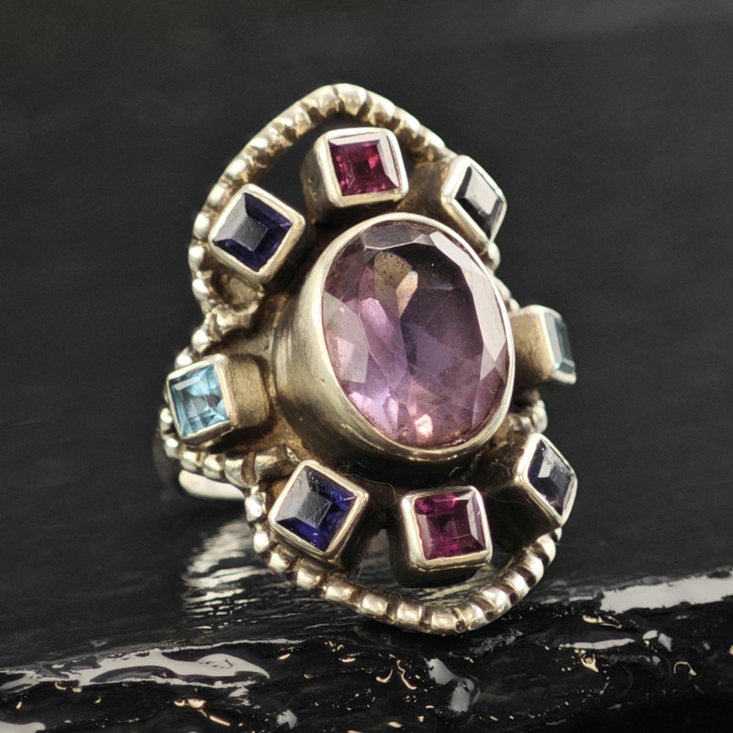 Nicky Butler Gemstone Sterling Silver Ring Sz 6 R6583