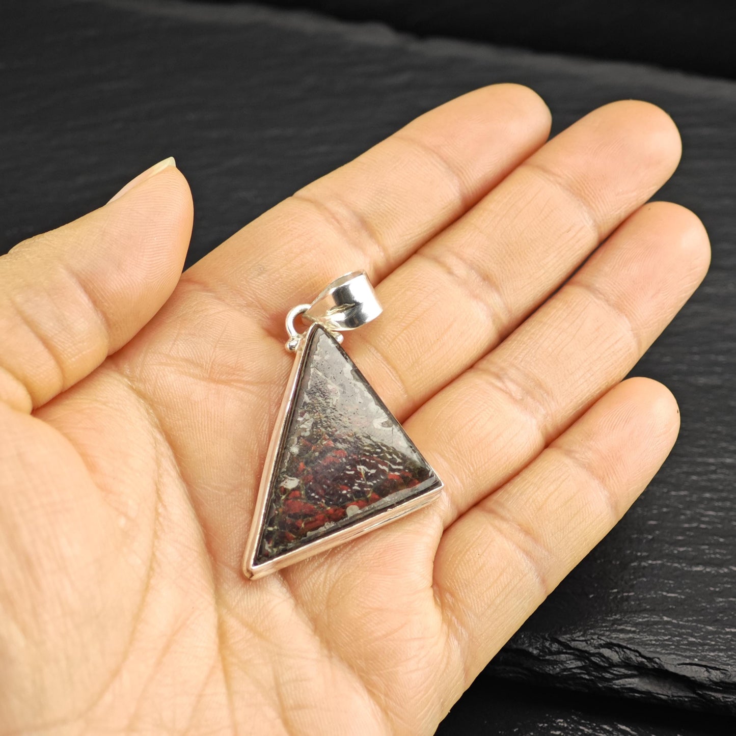 Ammolite Pendant Sterling Silver P3036