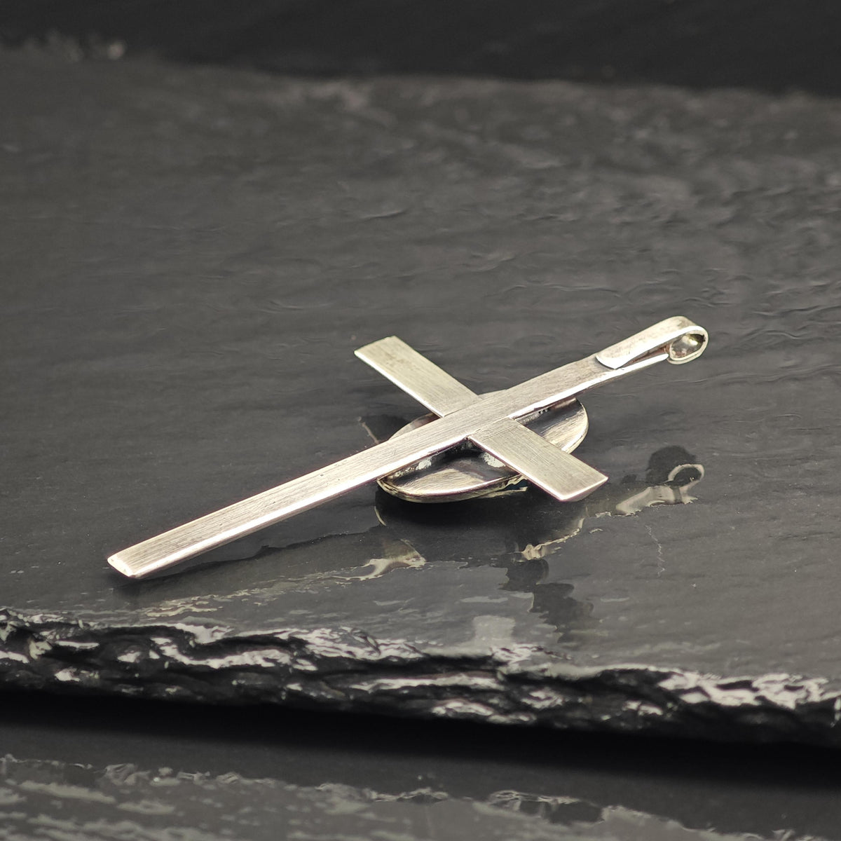 Turquoise Cross Pendant Sterling Silver P3132
