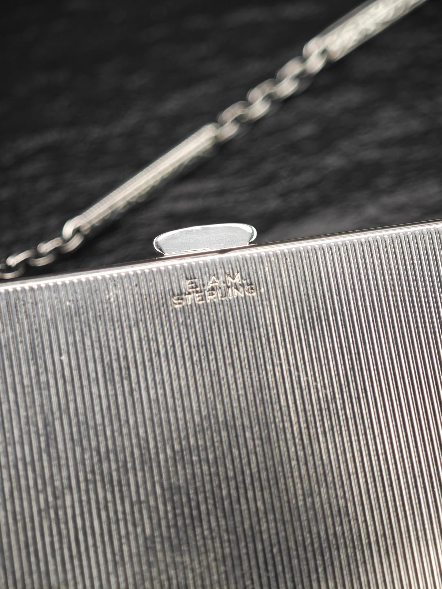 Antique Enamel, Vanity Compact Sterling Silver MISC0310