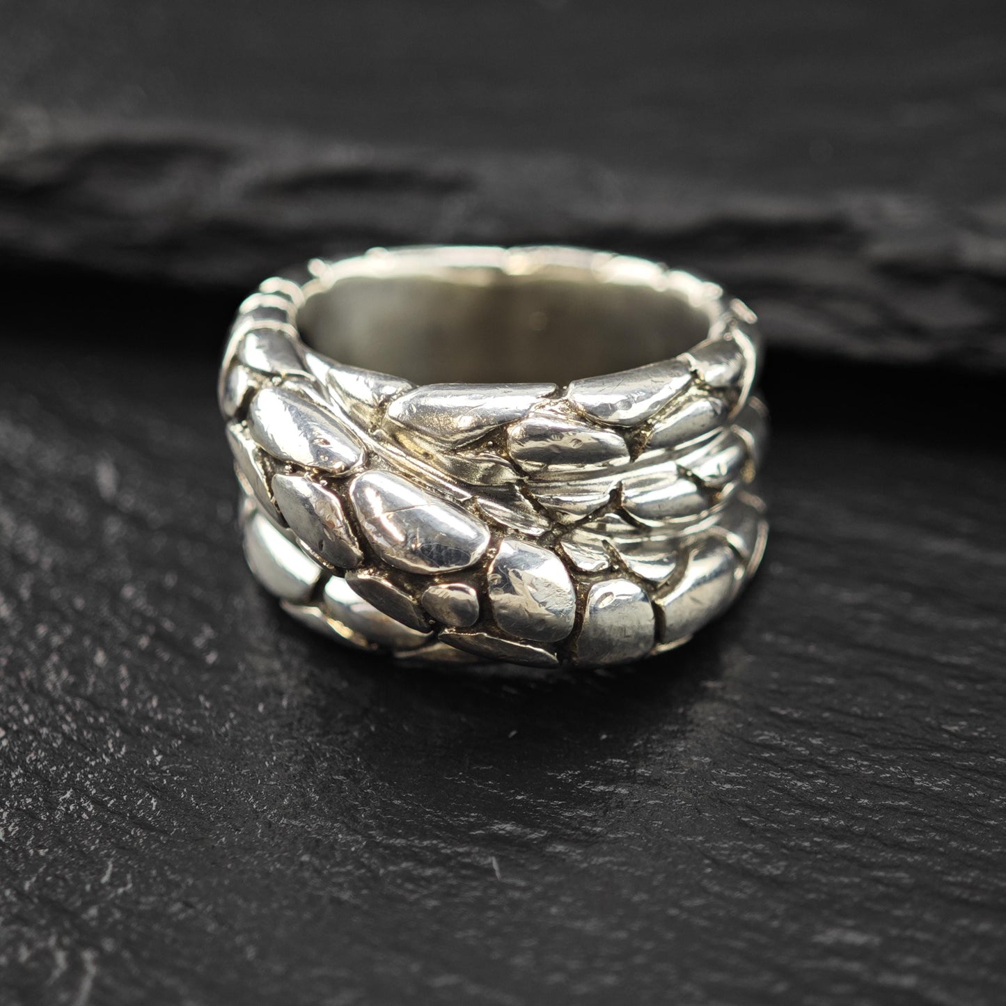 Vintage John Hardy Kali Twist Ring Sterling Silver Sz 7 1/2 R6023