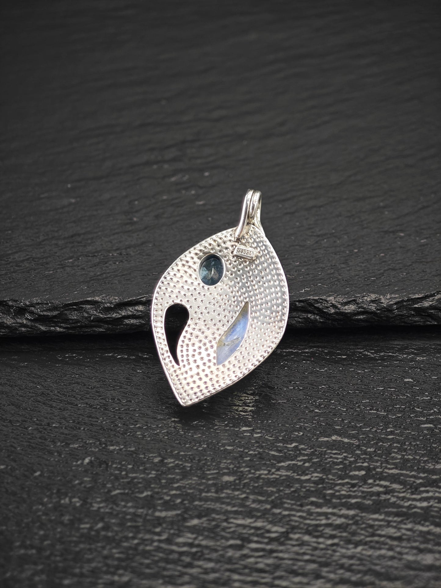 SJ Moonstone, Topaz Pendant Sterling Silver P2712
