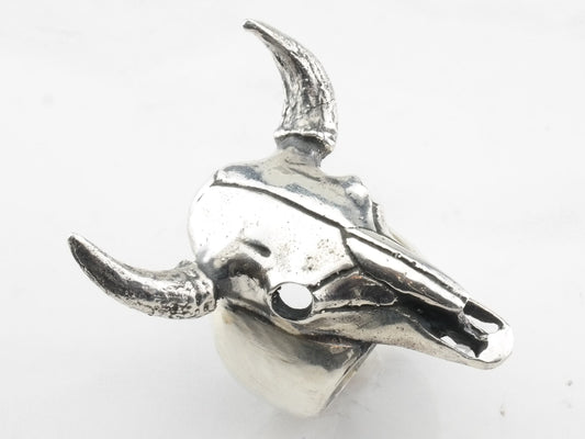 Sterling Silver Longhorn Statement Ring