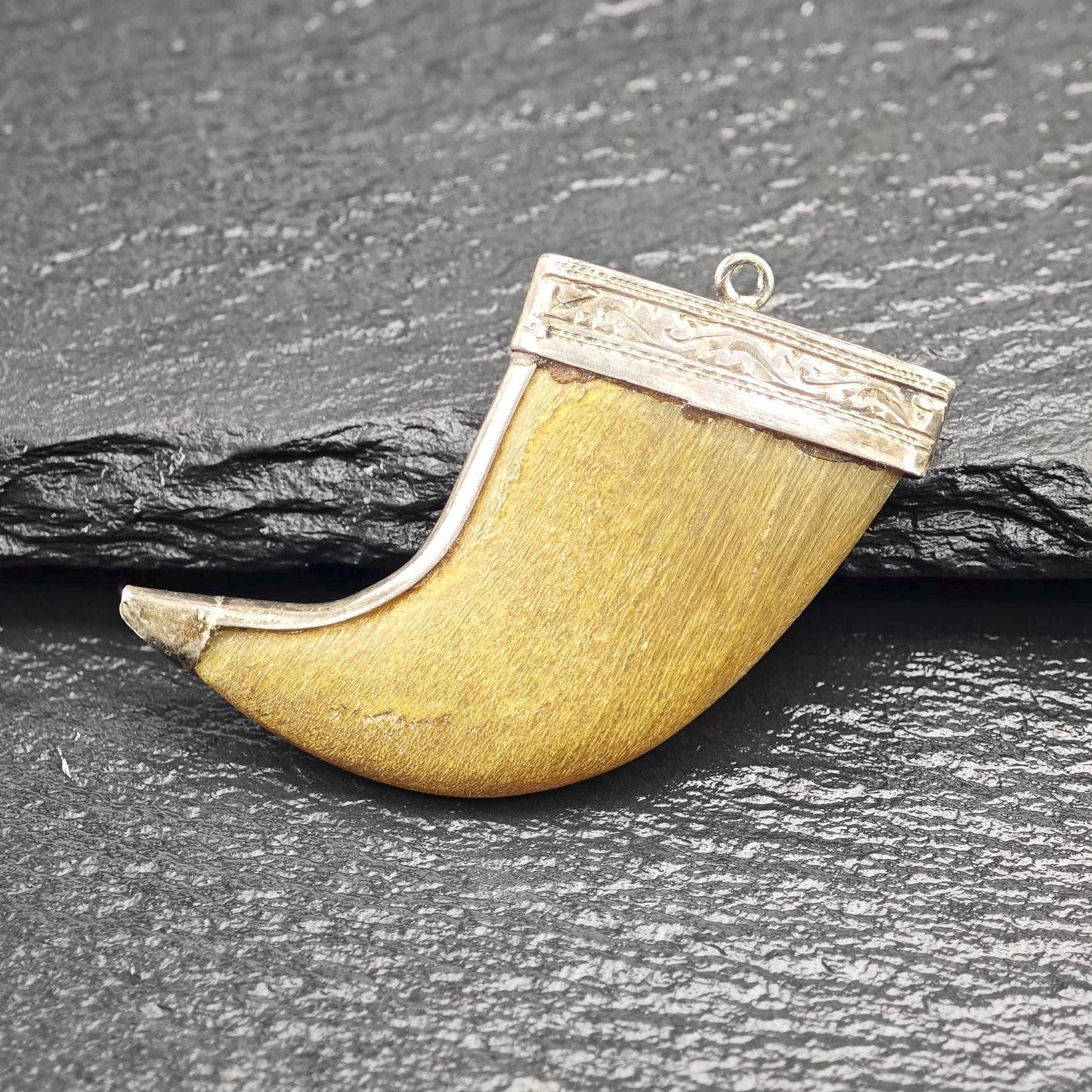 Antique Tribal Pendant Sterling Silver P2729