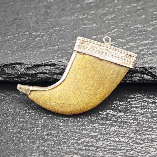 Antique Tribal Pendant Sterling Silver P2729