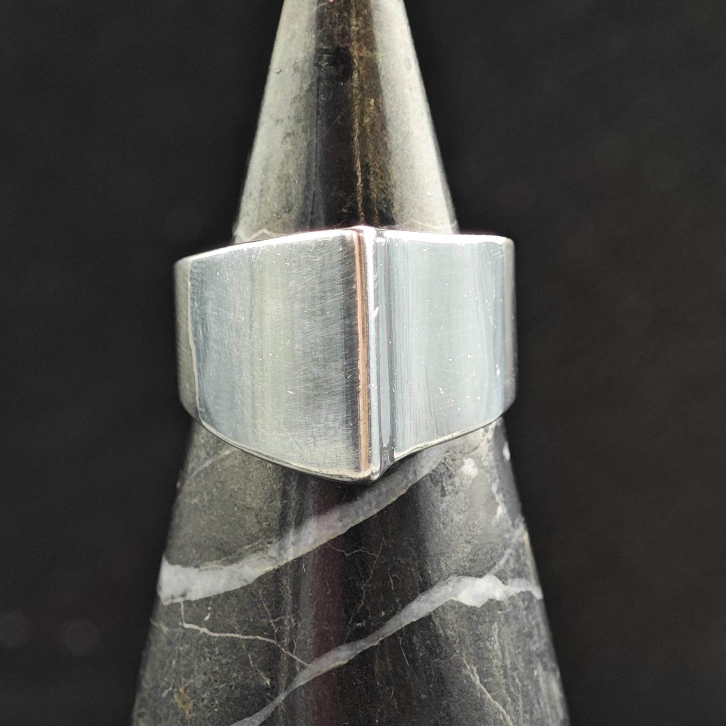 FROM Abstract Sterling Silver Ring Sz 8 R6555