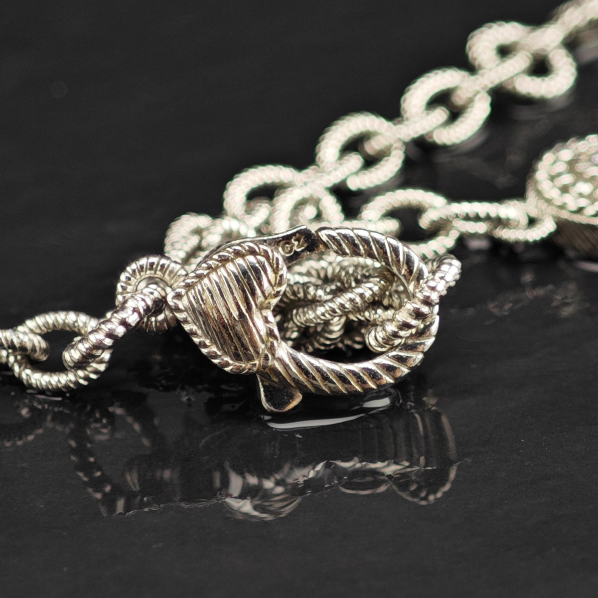 Vintage Judith Ripka CZ Sterling Silver Necklace N2801