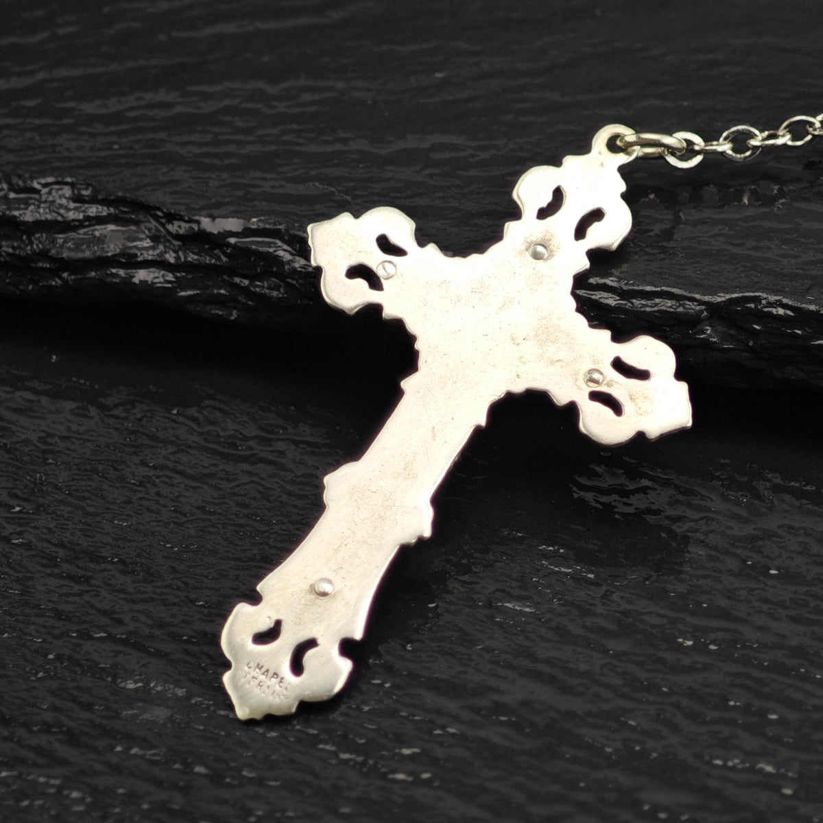 Blue Rosary Necklace Sterling Silver N2785