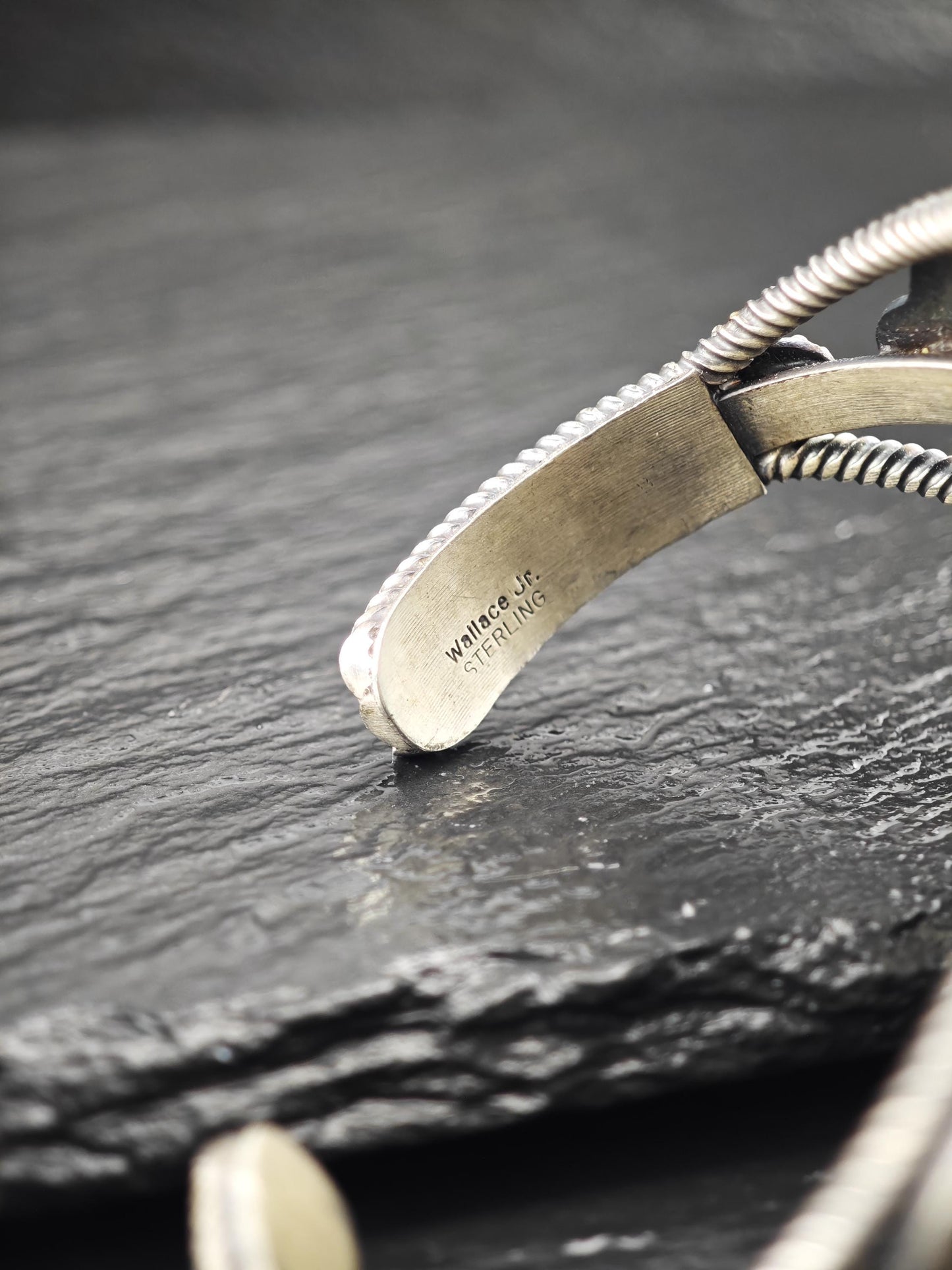 Large Native American, Cuff Bracelet Sterling Silver